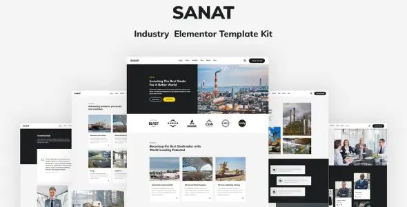 Sanat – Industry Elementor Template Kit